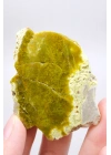 Zeytin Yeşili & Altın Opal Örneği Doğal Mozaik Dokularıyla, 110g