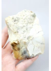 Cilalı Bal, Lila ve Gökyüzü Mavisi Merlinit / Dendritik Opal ile Siyah Dendritler, 200g