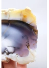 Cilalı Bal, Lila ve Gökyüzü Mavisi Merlinit / Dendritik Opal ile Siyah Dendritler, 200g