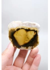 Polished Honey Merlinite Slice - Rare Golden Dendritic Opal Heart, 87g