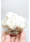 Polished Honey Merlinite Slice - Rare Golden Dendritic Opal Heart, 87g