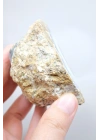 Polished Merlinite - Dendritic Opal Slab with Blue Banding & Pink Chalcedony Core, 264g