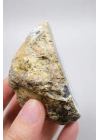 Polished Merlinite Geode - Opale Dendritique avec Bande Bleue & Cavité Centrale Druzy, 194g