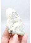 Toz Gri Merlinit Serbest Form Numune - Dumlu Gri ve Krem Dendritik Opal