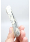 Toz Gri Merlinit Serbest Form Numune - Dumlu Gri ve Krem Dendritik Opal