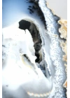 Échantillon unique de géode en opale dendritique 3D (Merlinite),206g