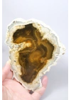 Raro par de ópalo dendrítico marrón con inclusiones dendríticas en forma de ramas oscuras, 797g