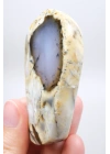 Nadir Renkli Merlinite Dilimi (İki Taraflı Cila Honey & Mavi Dendritik Opal) - Manzara Koleksiyon Taşı Numunesi (65g)