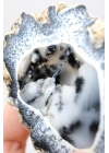 Seltene Merlinite (Baumartiger Dendritenopal) Geode - Natürliche, dreidimensionale baumartige Dendriten, 58g