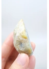 Nadir Kış Ormanı Merlinit Dilimi (Mavi ve Beyaz Dendritik Opal) - Cilalanmış Portal Koleksiyoncuya Özel Örnek (68g)