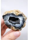 Geoda de Merlinita Cruda (Opalo Dendrítico) - Dendritas en forma de árbol en 3D, 115g
