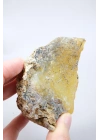 粗糙的梅林岩/有树枝状状玛瑙，带有淡蓝色水晶核，154克