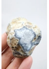 Dumanlı Mavi & Beyaz Dendritik Opal, Merlinit Numune, 57g