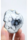 Dumanlı Mavi & Beyaz Dendritik Opal, Merlinit Numune, 57g
