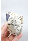 Tranche dopale commune bleu lavande fumée avec un œil orbiculaire blanc, 264g