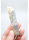 Soft Blue Tonlarında Cilalı Merlinit (Dendritik Opal) Serbest Form, 34g