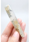 Soft Blue Tonlarında Cilalı Merlinit (Dendritik Opal) Serbest Form, 34g