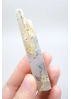 Soft Blue Tonlarında Cilalı Merlinit (Dendritik Opal) Serbest Form, 34g