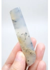 Soft Blue Tonlarında Cilalı Merlinit (Dendritik Opal) Serbest Form, 34g