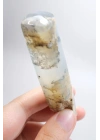 Soft Blue Tonlarında Cilalı Merlinit (Dendritik Opal) Serbest Form, 34g