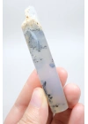 Soft Blue Tonlarında Cilalı Merlinit (Dendritik Opal) Serbest Form, 34g