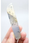 Soft Blue Tonlarında Cilalı Merlinit (Dendritik Opal) Serbest Form, 34g