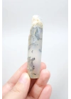 Soft Blue Tonlarında Cilalı Merlinit (Dendritik Opal) Serbest Form, 34g
