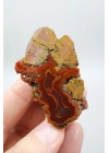 Canlı Terracotta Kırmızı Bantlı Almus Agat Parlatılmış Çifti