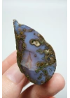 Violet & Bronze Plume Karadeniz Akik Çifti