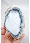 Beyaz ve Mavi Merlinit – Dumanlı Mavi Bantlı Dendritik Opal, 380g