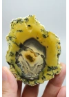 Sarı Dendritik Opal - Mavi Kalsedon ve Bal Opali Muhteşem Parlatılmış Çift | Fikir & Dengelendirme Taşı