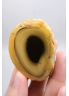 Sarı Dendritik Opal (Merlinit) Cilalanmış Dilim - Siyah Delik Dendritler | Sezgi, Gölge Çalışması ve İçgörü Taşı, 48g