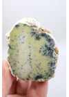 Sarı Dendritik Opal Tekli | Merlinite Örneği, Siyah Dendritler ile, 90gr