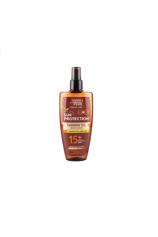 Softto Plus 15 Spf Bronzlaştırıcı Güneş Yağı Yüz ve Vücut 200ml