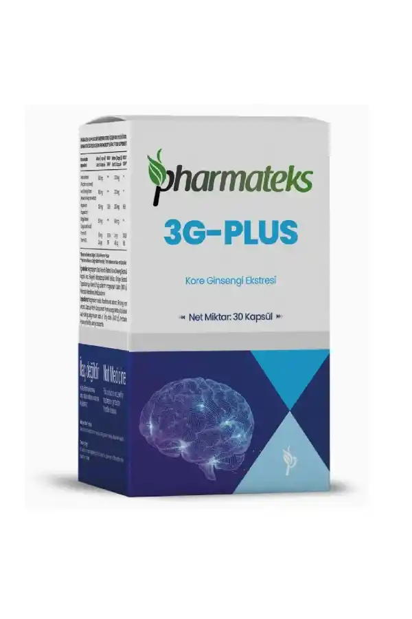 3G Plus 30 Kapsül Kore Ginsengi Ekstresi, Pharmateks