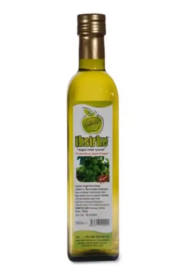 Iksirke Katkısız Ekşi Elma Sirkesi 500 ML 2Adet