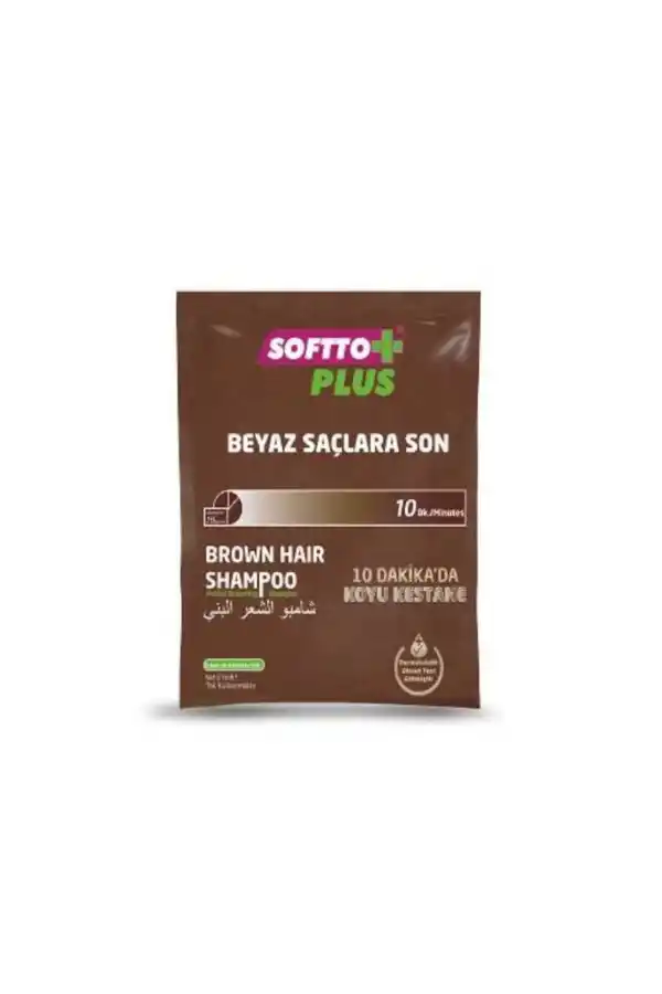 Softto Plus Brown Hair Şampuan 21 ML