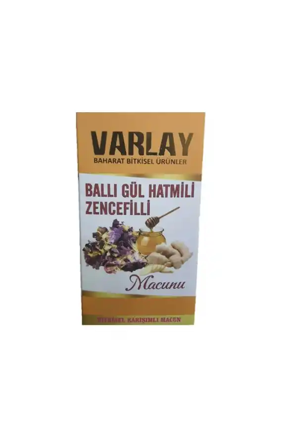 Varlay Ballı Gül Hatmili Zencefilli Macun 450 G