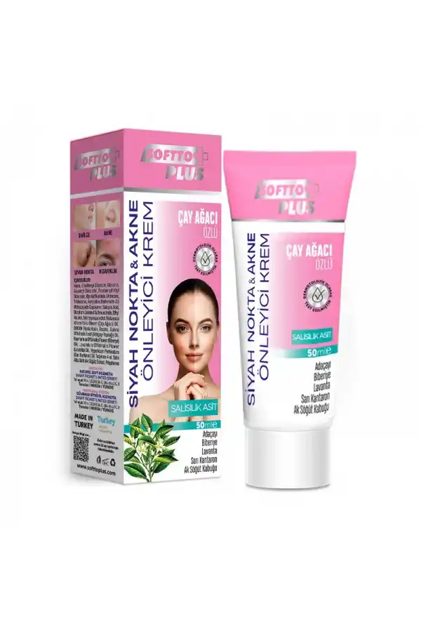 Siyah Nokta ve Akne Önleyici Krem 2 Adet 50 ML , Softto Plus