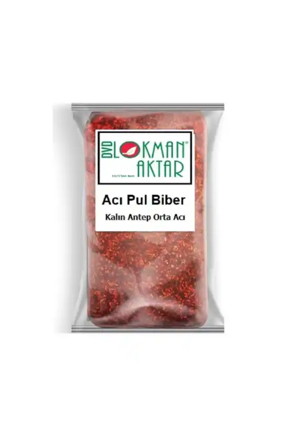 Kalın Pul Biber Antep Orta Acı 250 gr, Lokman Aktar