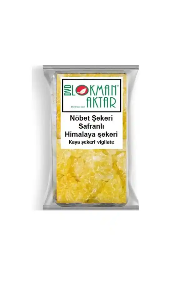 Safranlı Nöbet Şekeri (himalaya Şekeri)250 Gr, Lokman Aktar