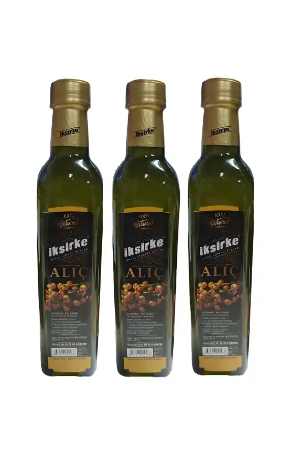 İksirke Katkısız Doğal Alıç Sirkesi 500 ML 3Adet