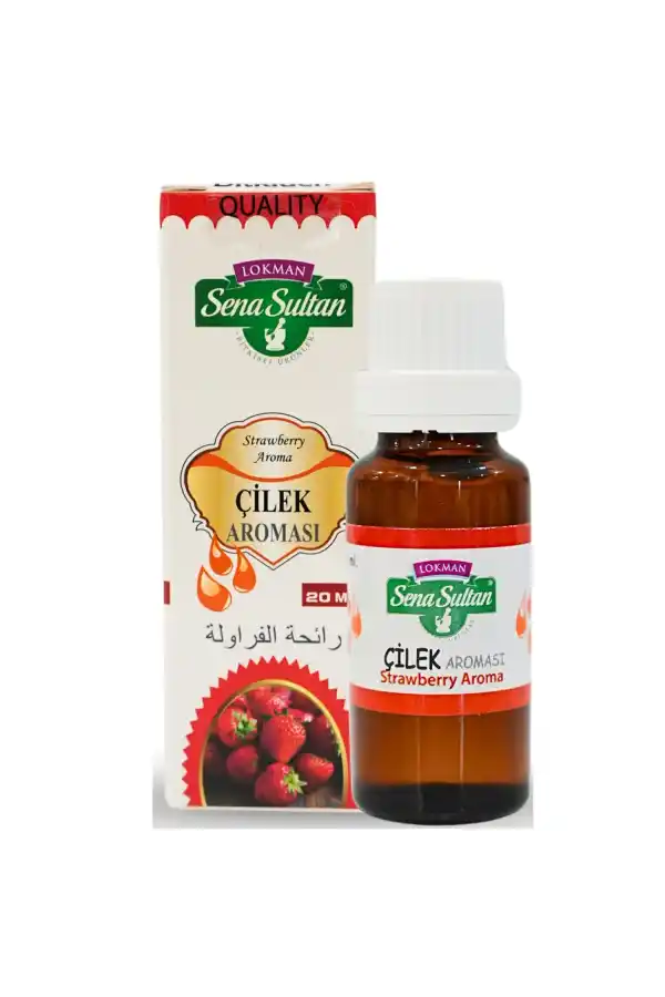 Çilek Yağı Esansiyel Uçucu Aromatik Yağ 20 ml, Lokman Sena Sultan