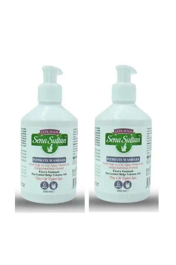 İntim Jel - Dış Genital Bölge Yıkama Jeli 250 ml, 2 Adet Lokman Sena Sultan
