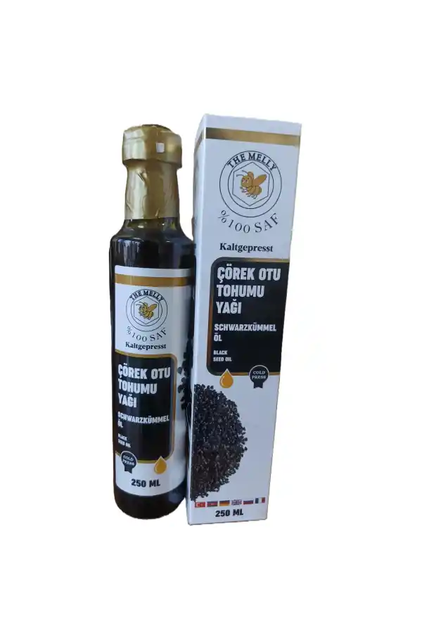 Çörekotu Tohumu Yağı 250 ml Soğuk Pres Çörek Otu Yağı 2Adet, Melly