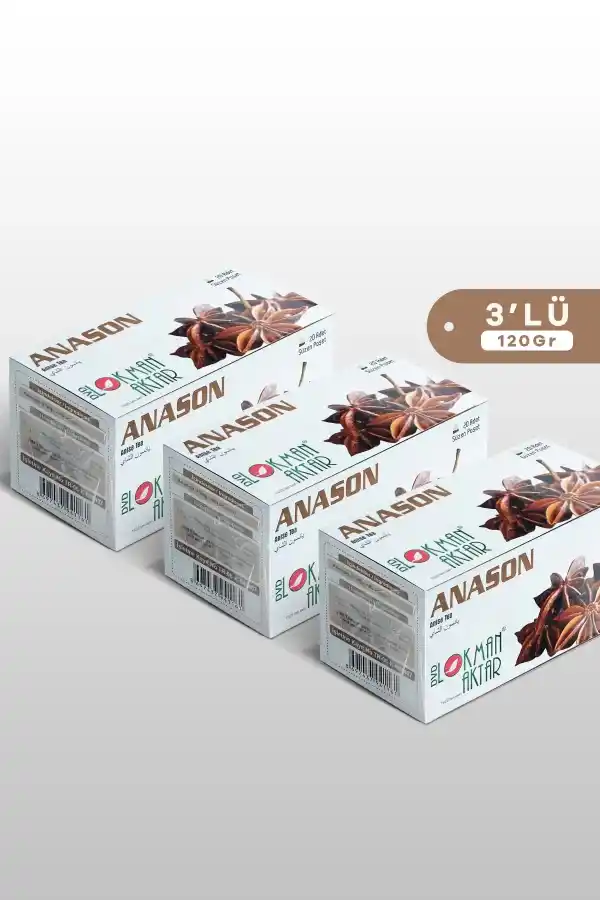 Anason Çayı 20 Li Süzen Poşet 3lü set, Lokman Aktar