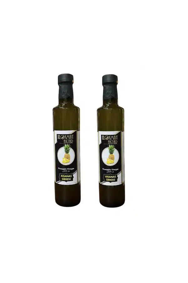 Ananas Sirkesi, Katkısız, Doğal, 500ml 2 Adet, DVD Lokman Aktar