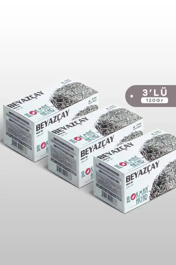 Beyaz Çay 20 Li Süzen Poşet 3lü set, Lokman Aktar