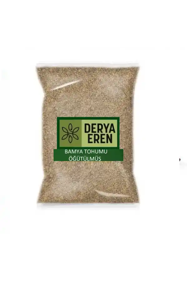 Bamya Tohumu Yenilebilir İlaçsız Öğütülmüş 1 kg, Derya Eren