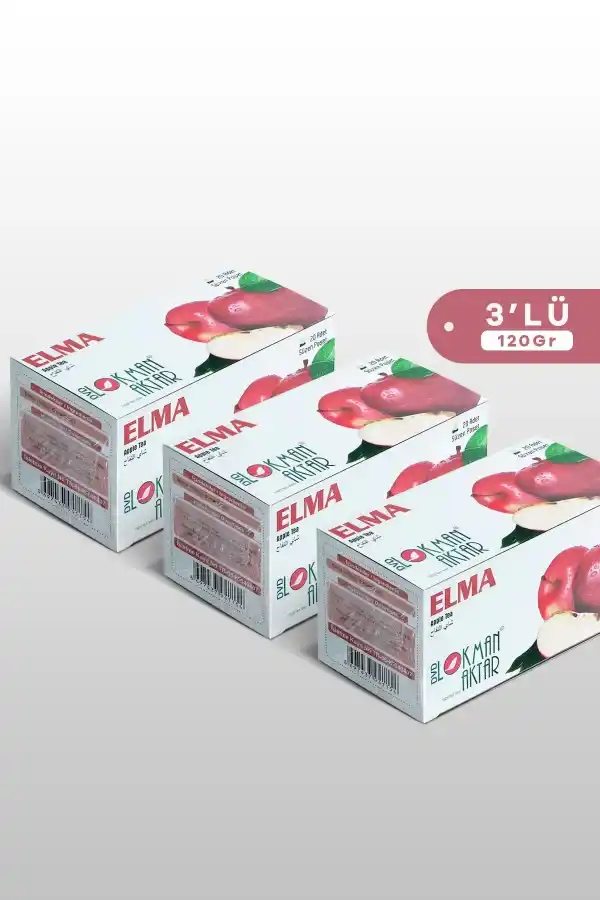 Elma Çayı 20 Li Süzen Poşet 3lü set, Lokman Aktar